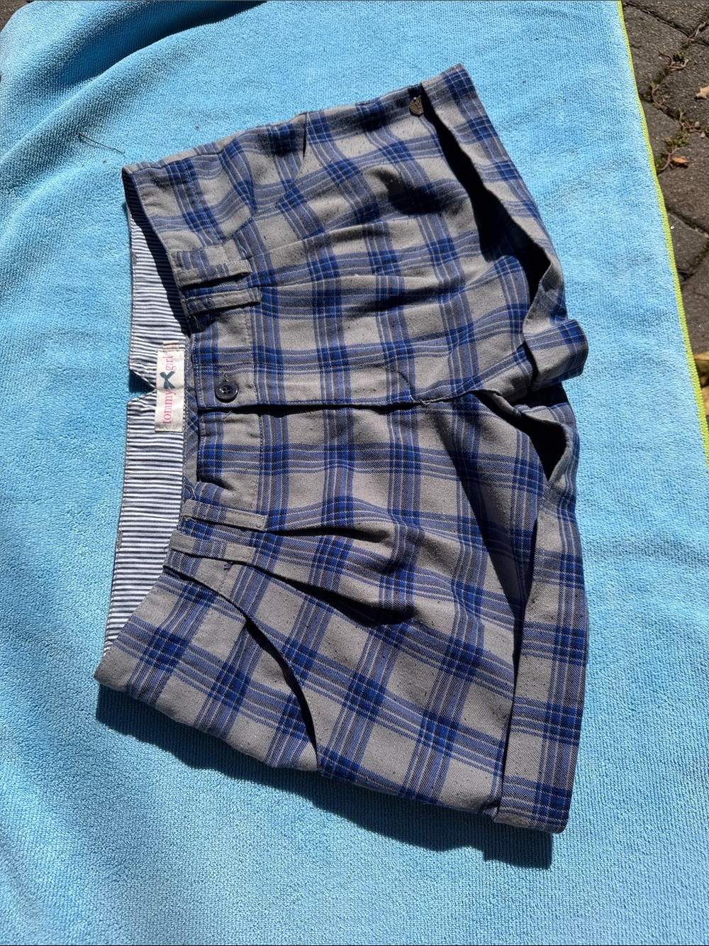 Tommy Girl plaid shorts